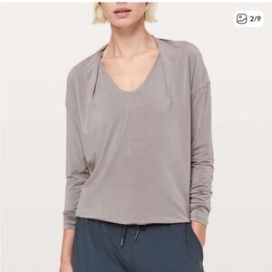 lululemon athletica deep stretch Long Sleeve Top - Lunar Rock Gray